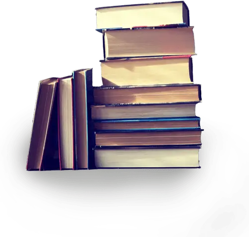 Pila de libros impresos que representan el catalogo publicado de Tercero en Discordia